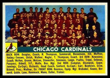 22 Chicago Cardinals Team